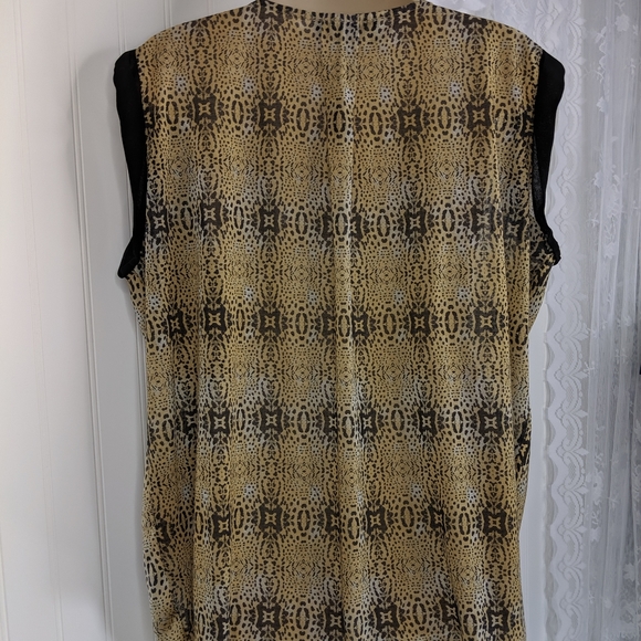 MNG by MANGO Leopard Print Shell Sz 10 - Picture 13 of 15